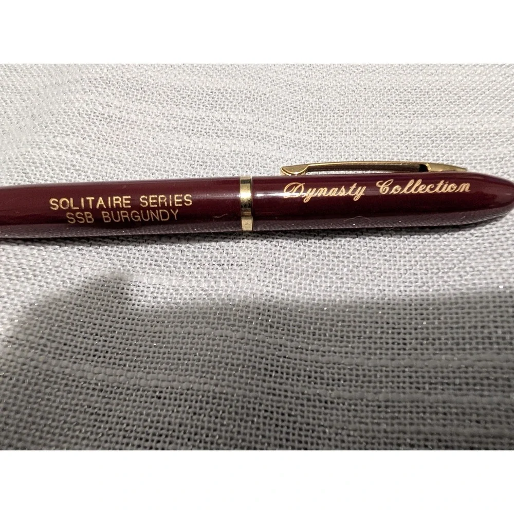 VTG Dynasty Collection Solitaire Series Ballpoint Pen Burgundy‎ Twist Action
